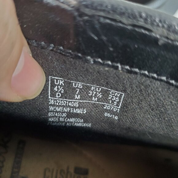 Clarks Shoes Womens Size 7 Black Leather Spye Comet Ankle Boots - Picture 3 of 10